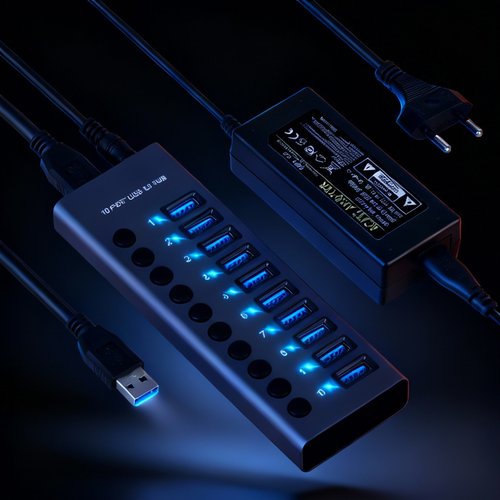 10-port USB hub