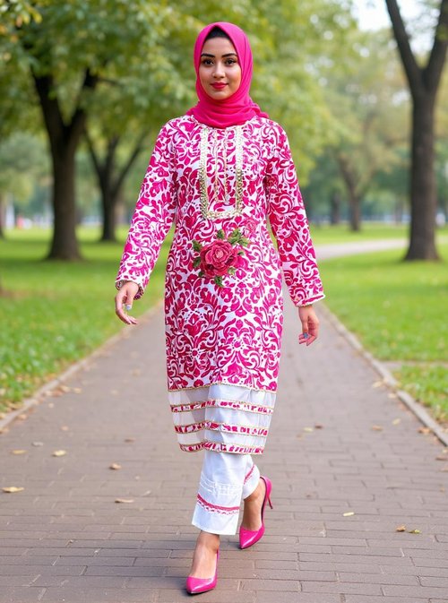 Embroidered Cotton Kurti